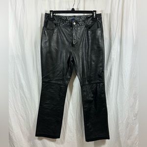 AMAZING Vintage Y2K Gap leather boot cut pants